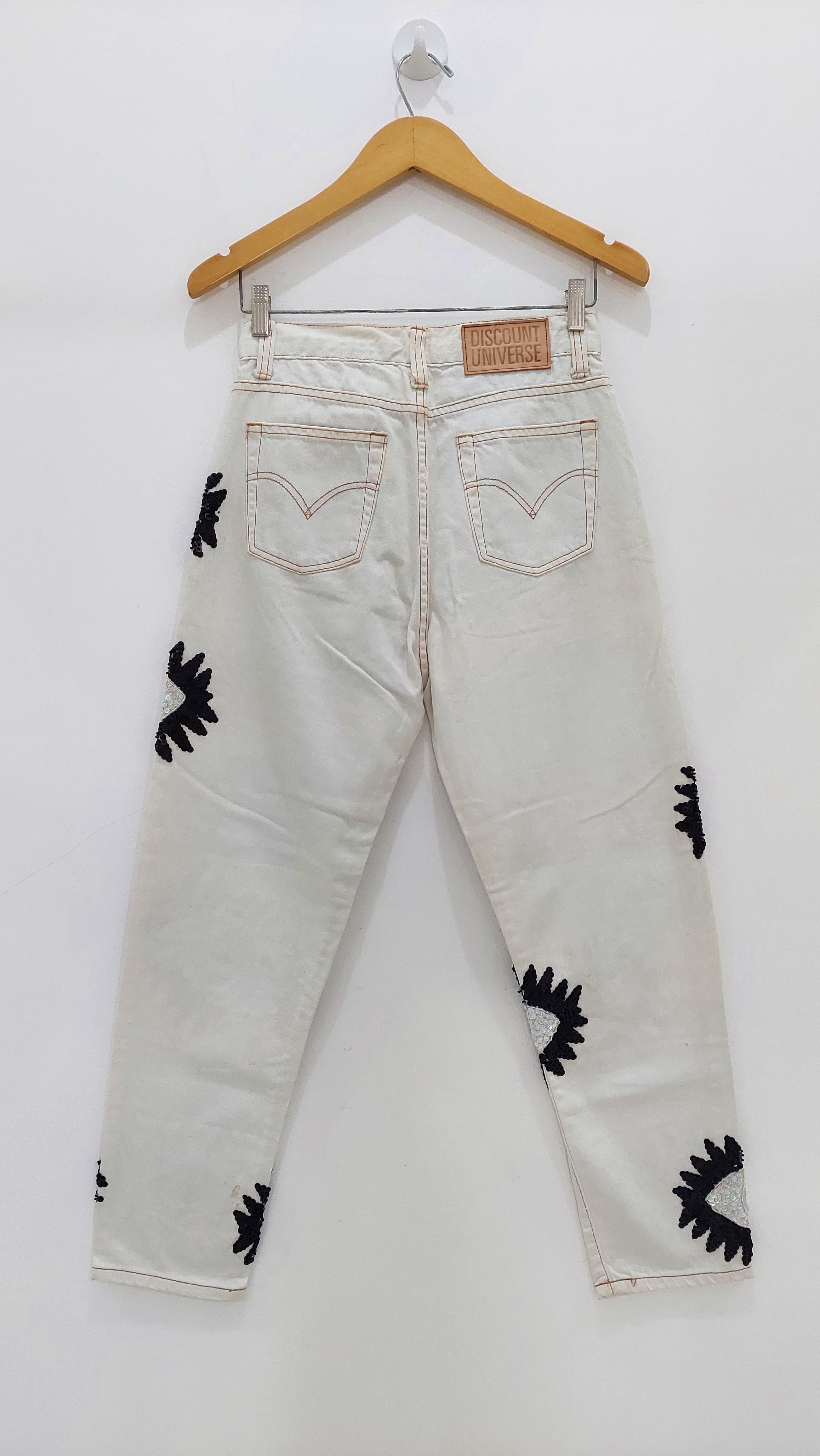 The Classic DU Evil Eye Jeans White