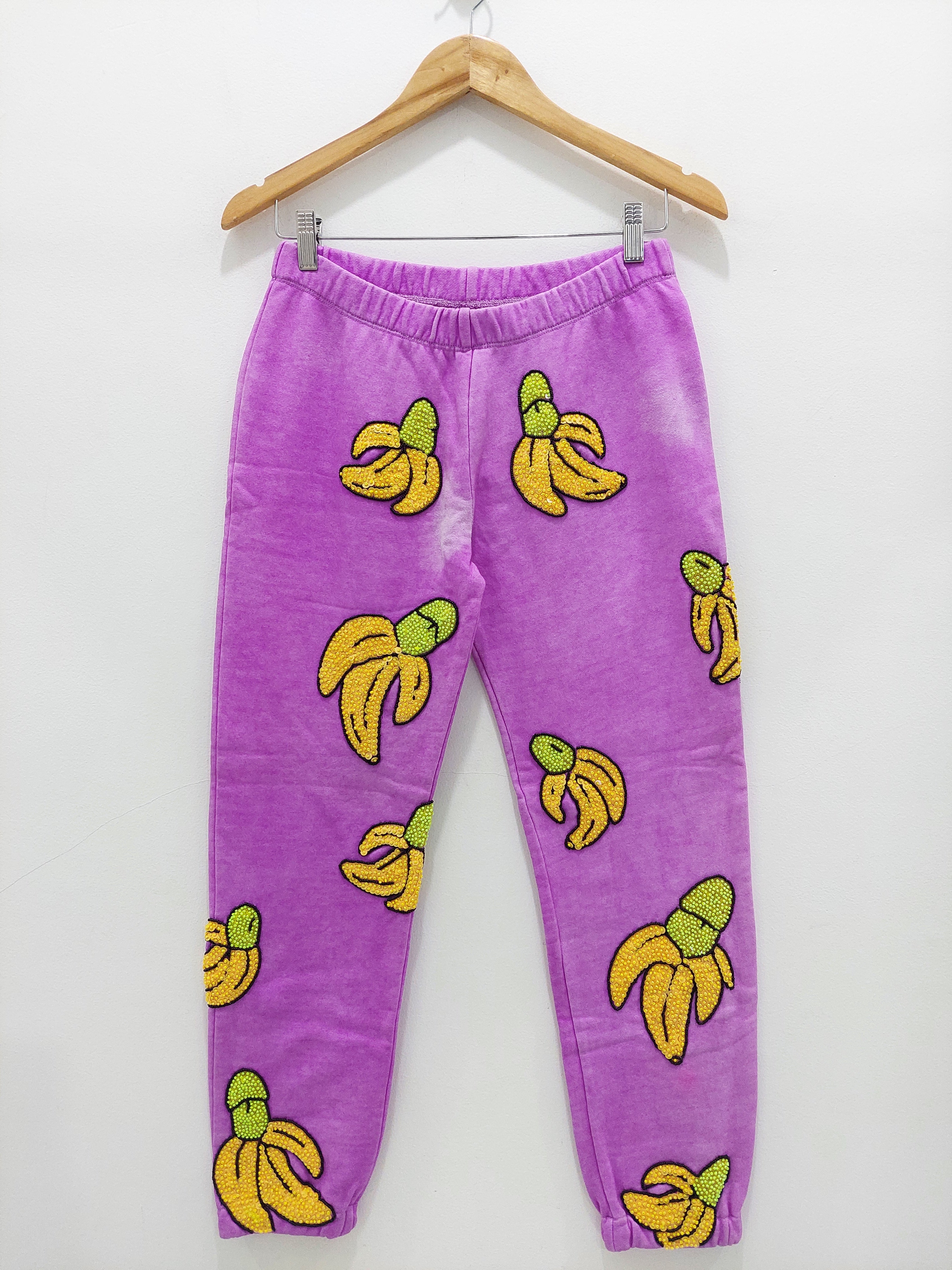 The Banana Cock Tracksuit Pants in Purple