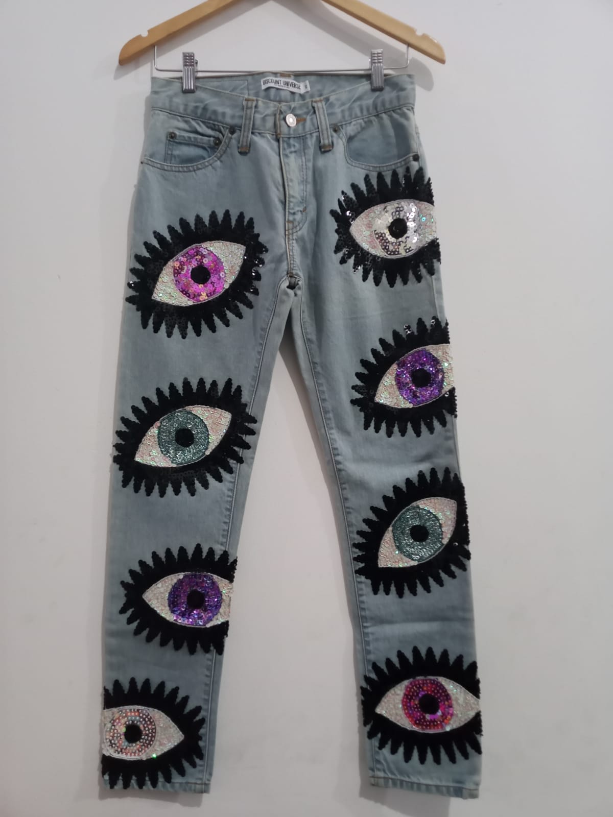 The Classic DU Evil Eye Jeans Light Blue