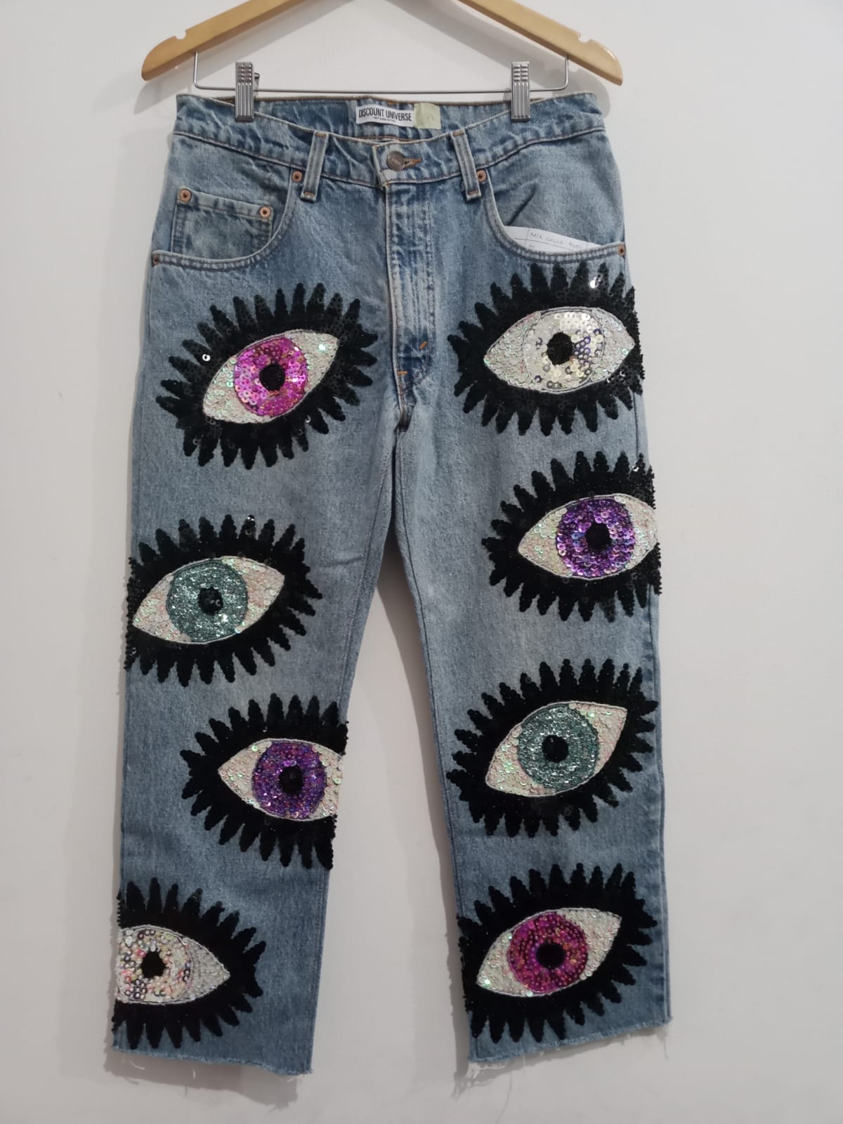 The Classic DU Evil Eye Jeans Light Blue