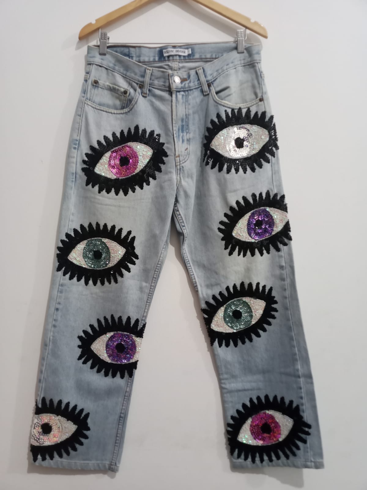 The Classic DU Evil Eye Jeans Light Blue