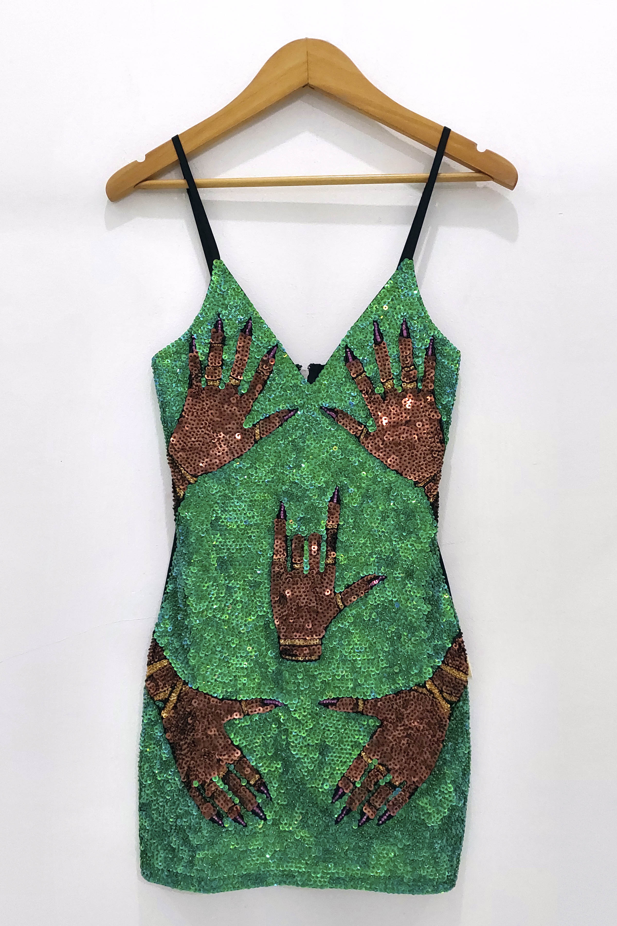 Green Hands Dress Variation 1 (brown)