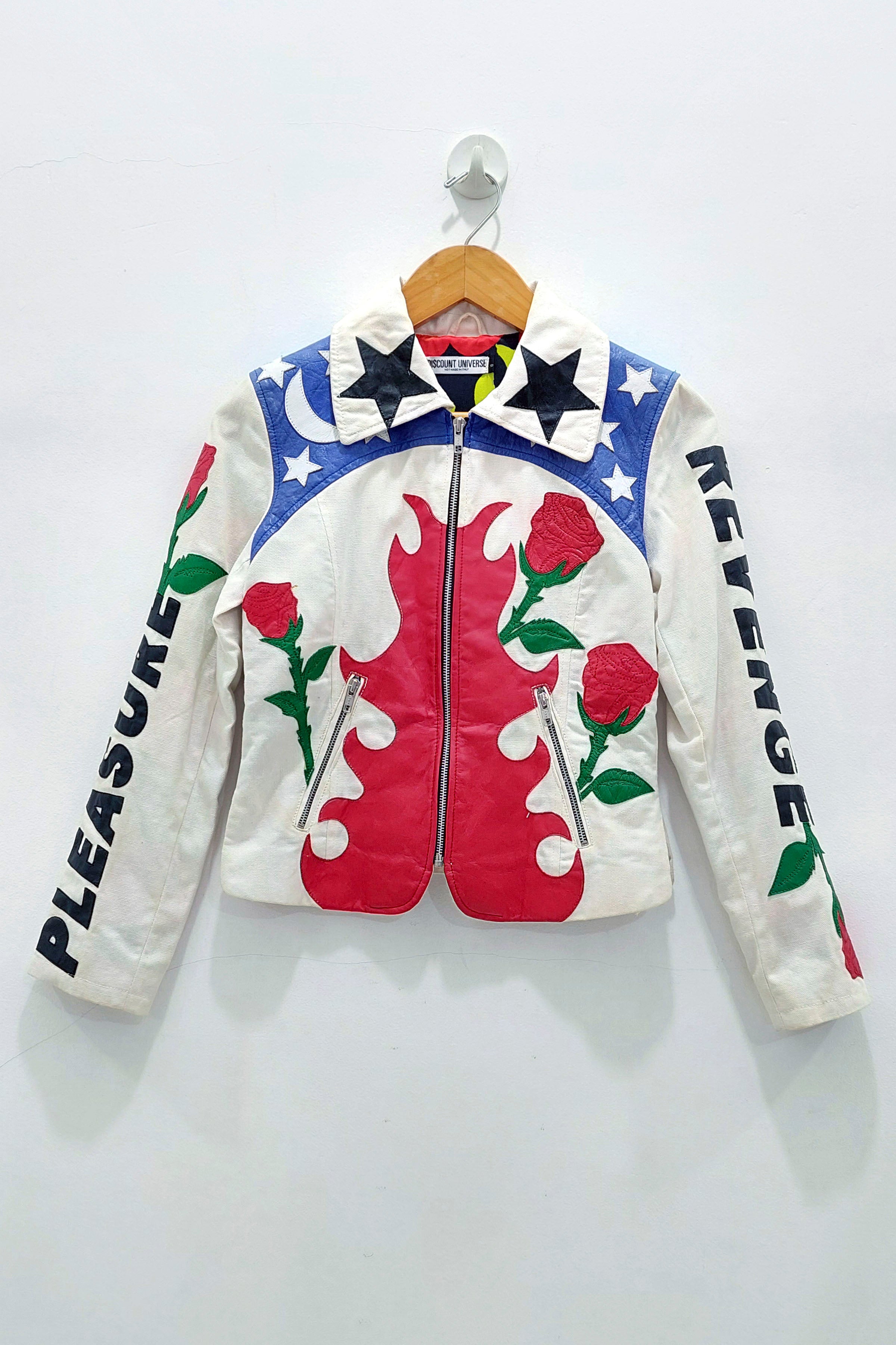 Pleasure Revenge Canvas and Leather Jacket