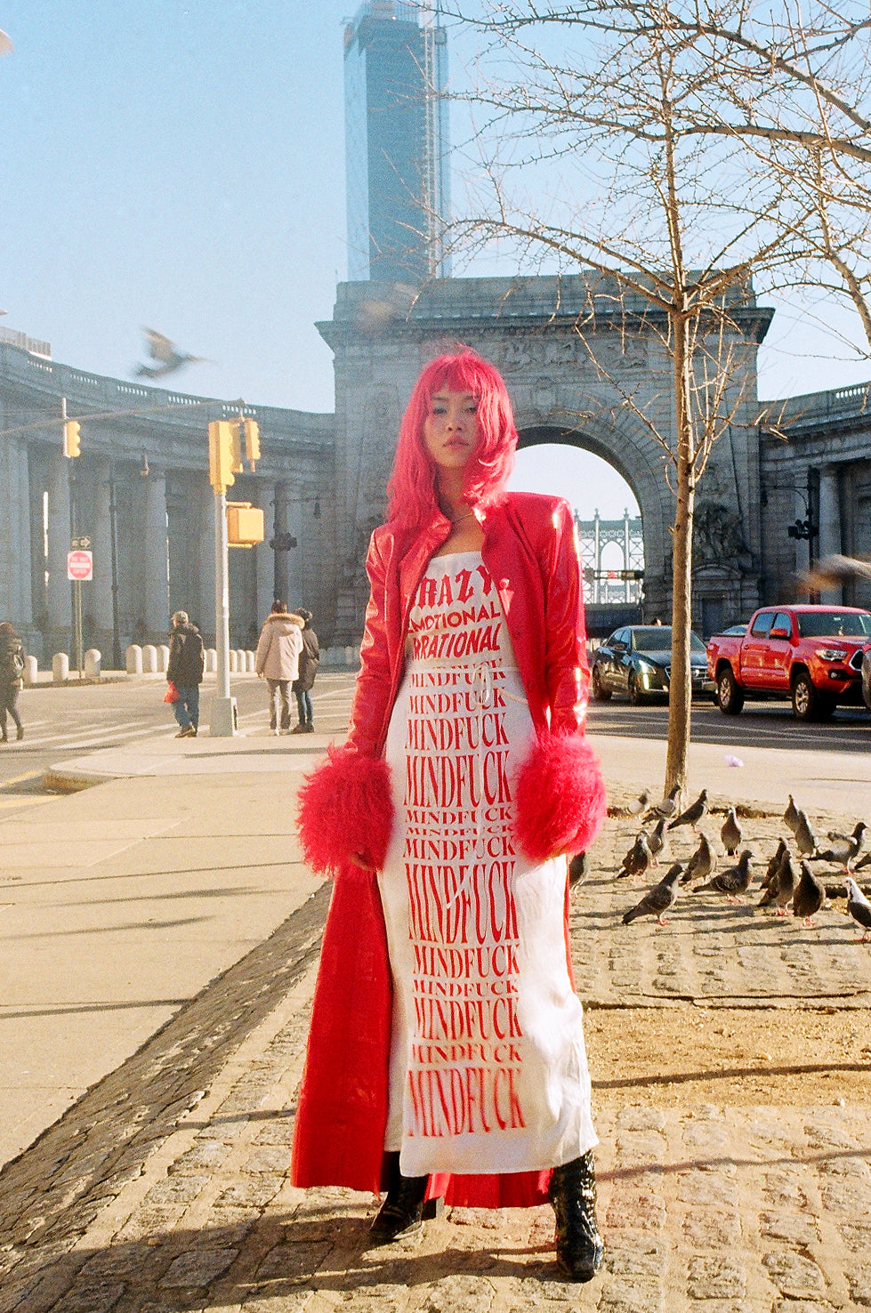 The Mindfuck Print Slip Dress