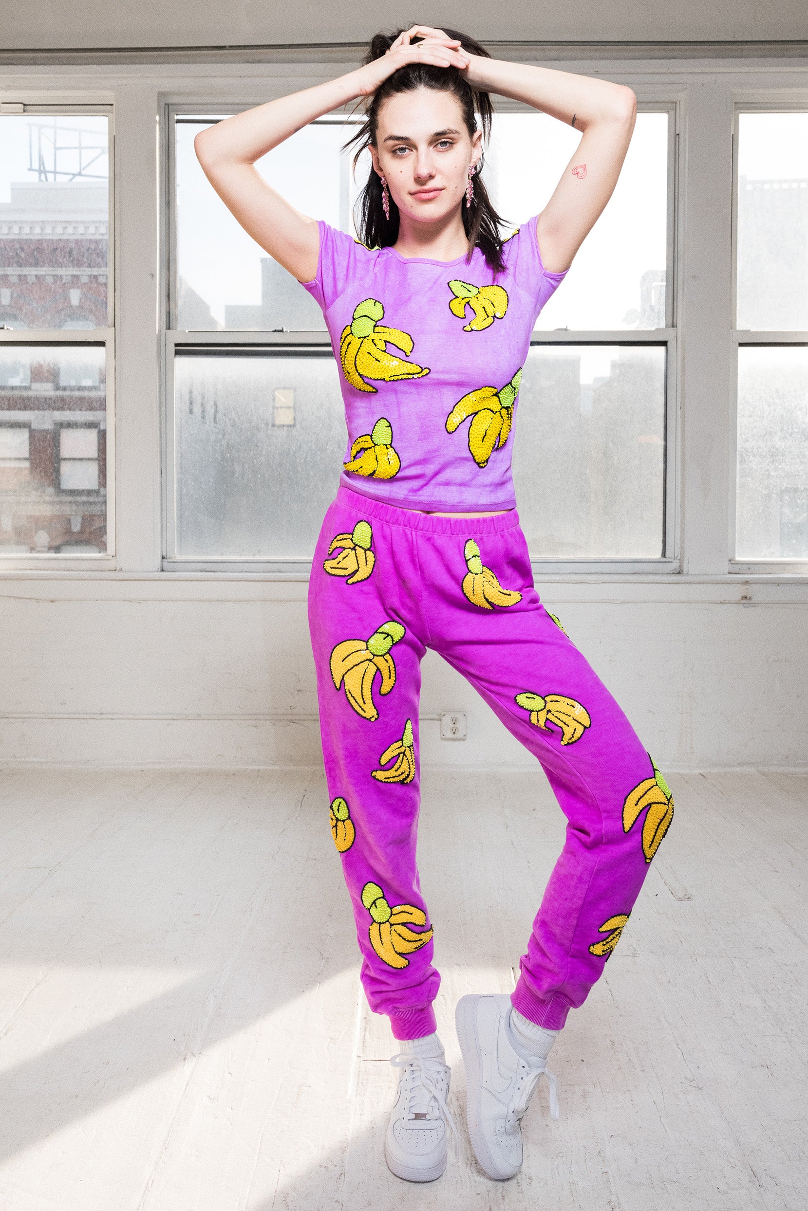 The Banana Cock Purple Tee