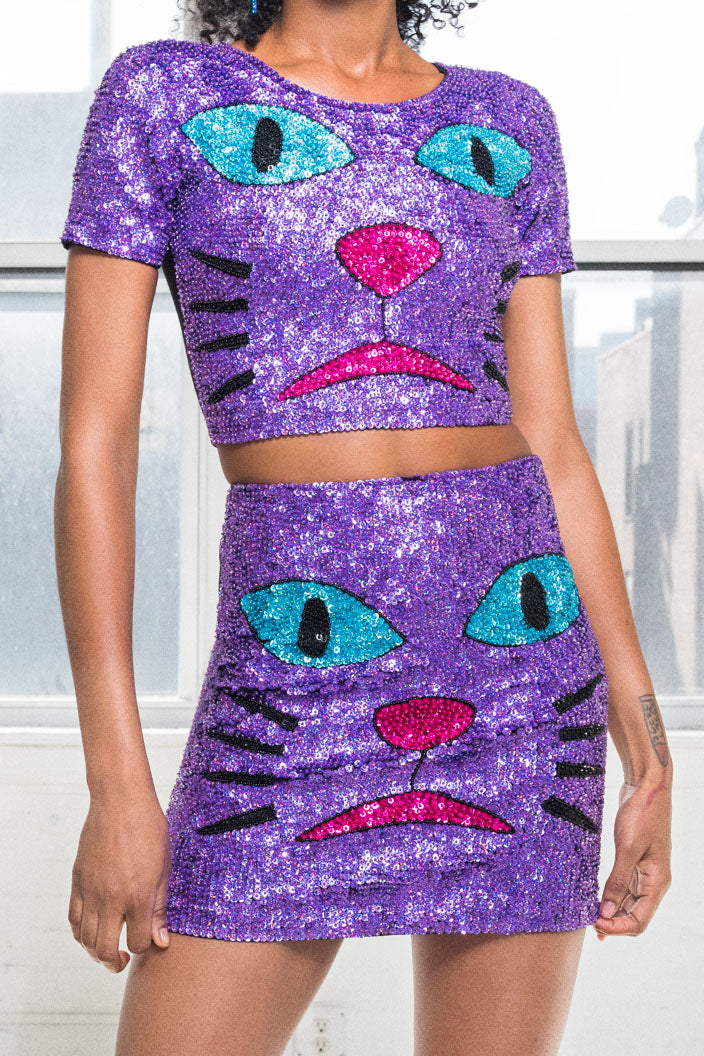 The Purple Pussy Mini Skirt