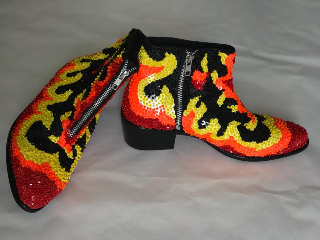 Flame Ankle Boots