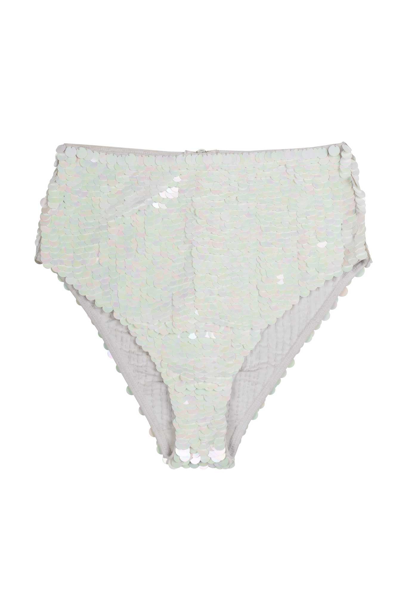 White Iridescent Sequin Undies