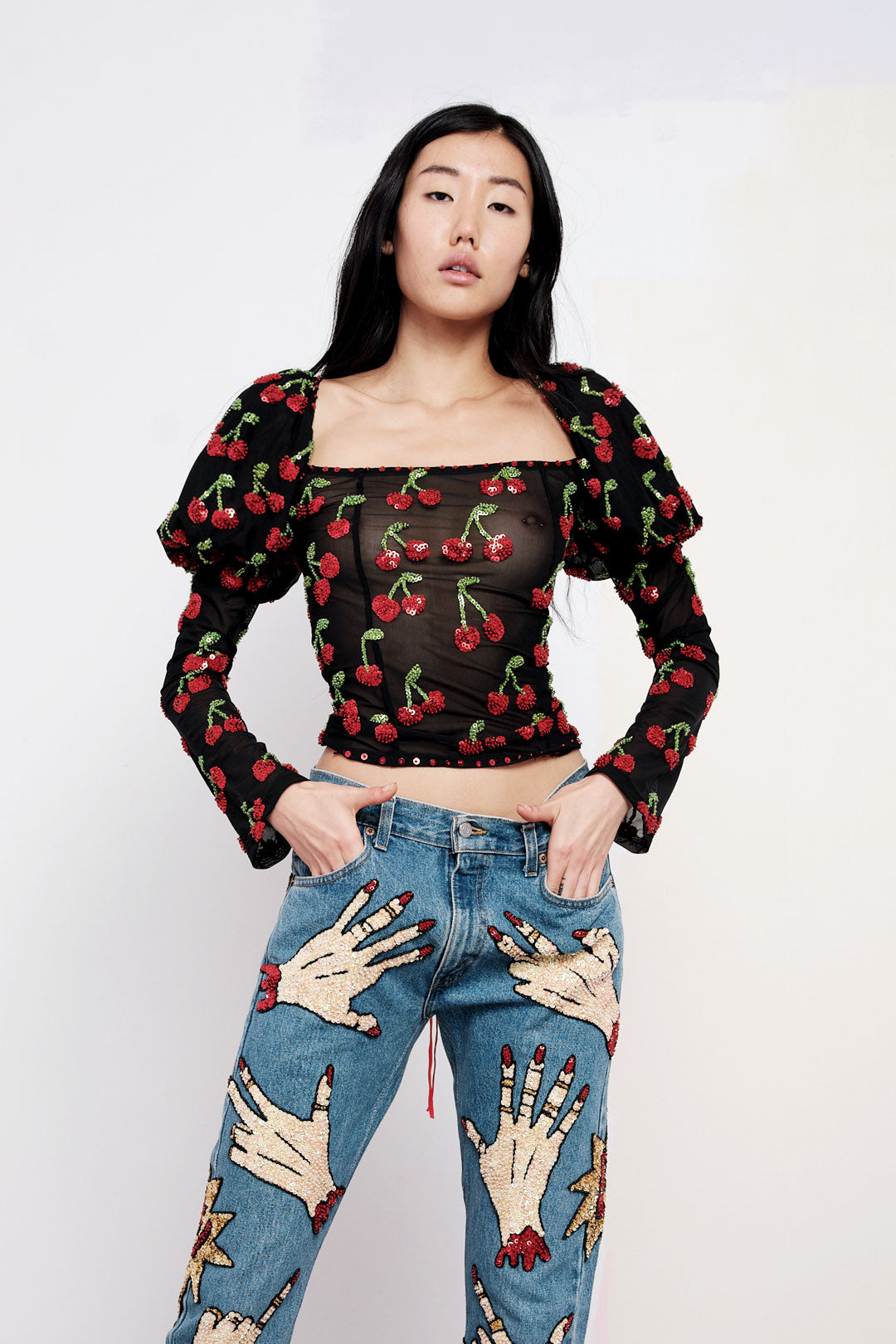 The Cherry On Top Puff Sleeve Top