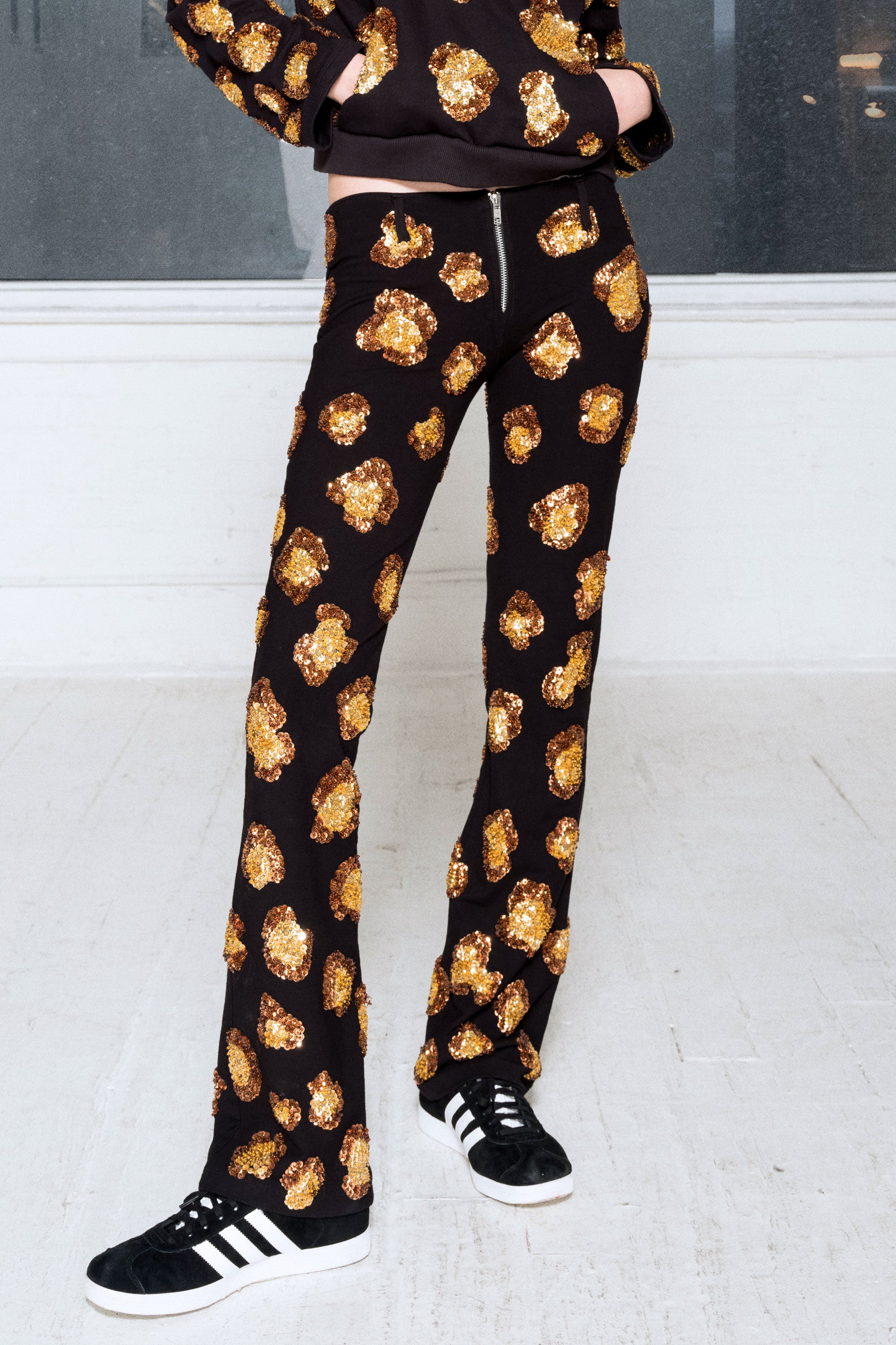 The Ice Leopard Bootcut Pants