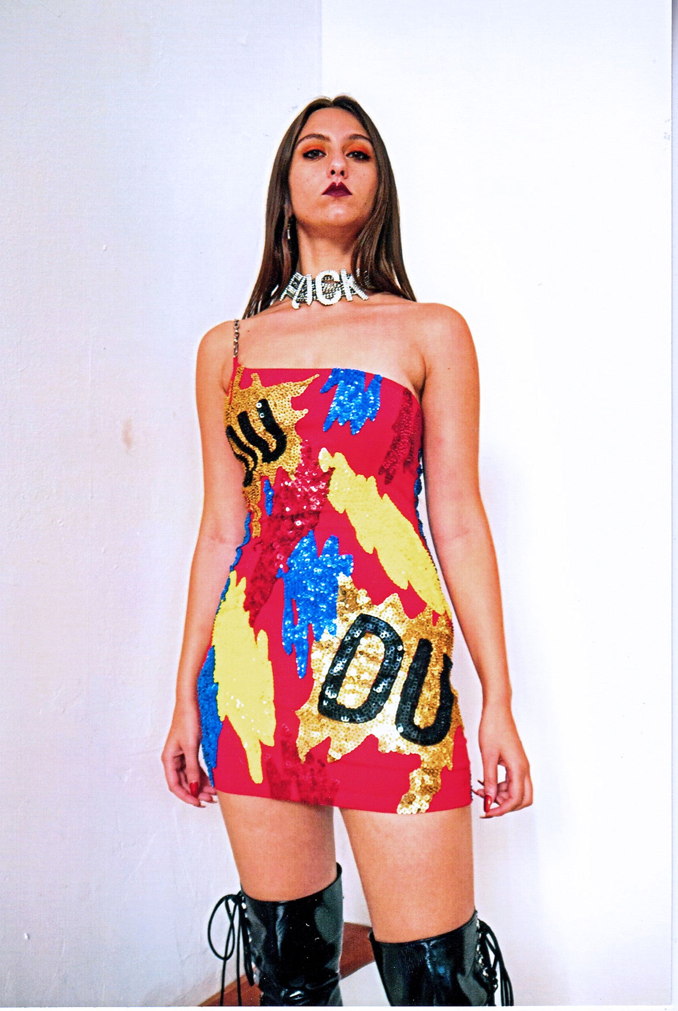 'PAINT SPLATTER' Mini Dress