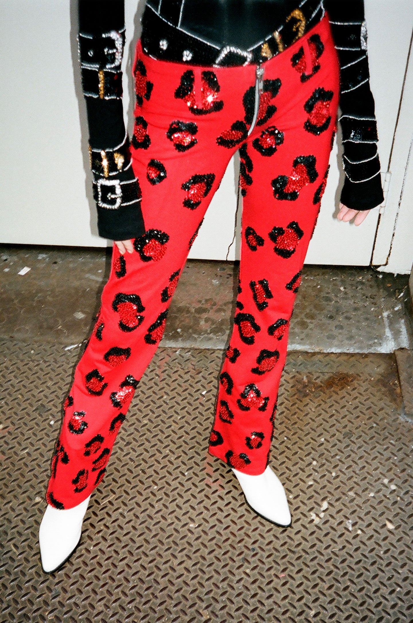 The Fire Leopard Pants Red